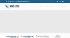 Desktop Screenshot of eshinecleaning.com